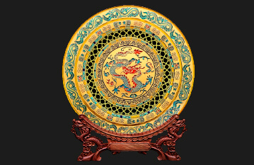 S-Hot selling-Glassware Plate Souvenir-玻璃碟禮品